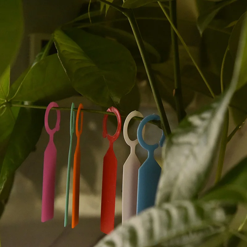 50PCS ใหม่พลาสติกแท็กเนอสเซอรี่ Garden แหวนฉลากหม้อ Marker Stake แขวนหมวดหมู่เรือนกระจกบอนไซคอหมวดหมู่
