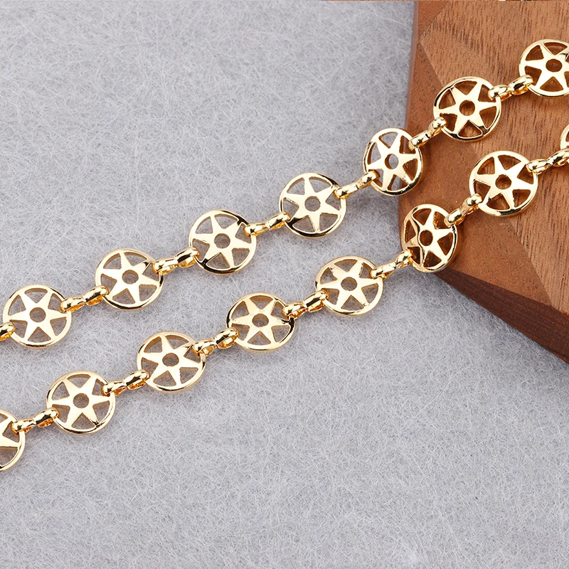 GUFEATHER, 1 m/Los, C164, DIY-Kette, REACH-Pass, nickelfrei, 18 Karat vergoldet, Kupfer, Charm, Schmuckherstellung, DIY-Armband-Halskette – Detail 9
