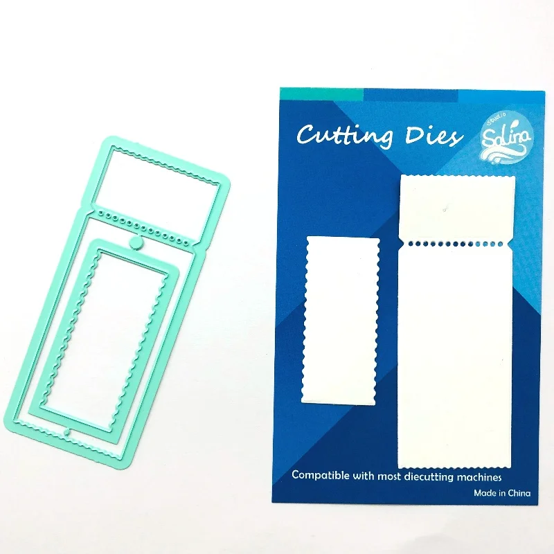 SS Creativity Mint Cardmaking Kits Vintage Ticket Stamp 2pc Metal Die Cutter Paper Craft 2022 New Arrival Scrapbooking for Dies