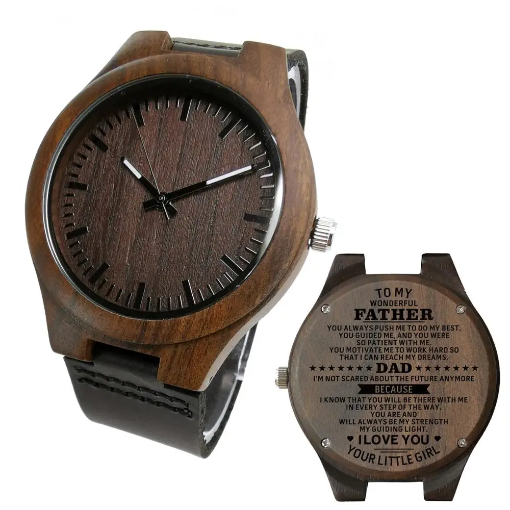 

To My Husband beautiful Watch with a meaningful message Carving on the Watch which helps it last forever.