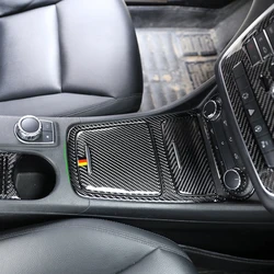 For Mercedes Benz A GLA CLA Class W176 X156 C117 Car Center Control Panel Cigarette Lighter/Storage Box Carbon Fiber Cover Trim