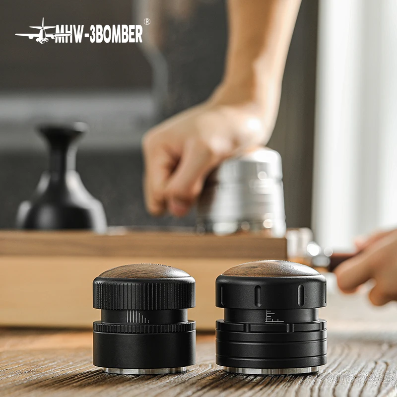 

MHW-3BOMBER Coffee Tamper 51mm 58mm Espresso Tamper Stainless Steel Automatic Rebound Espresso Machine Accessories Coffee Press