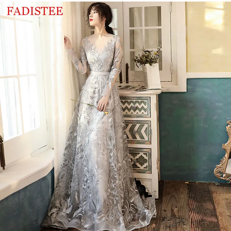 

New Style O-neck Prom Dress Formal Evening Party Dress Vestido De Festa Party Dresses Robe De Soiree платье на выпускной