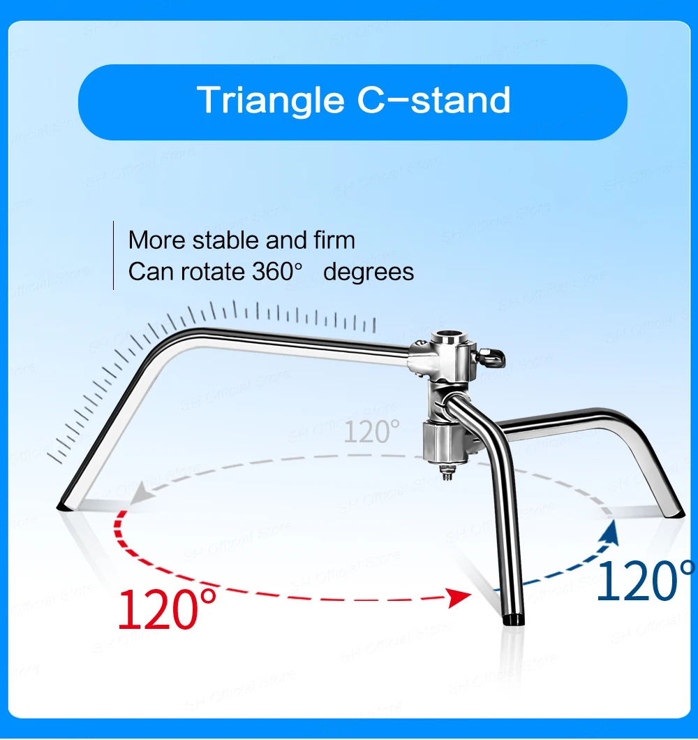 260cm Stainless Photography Tripod C-stand Light Stand 100% Metal 8.53ft With Boom Arm Professional For Photo Studio Softbox