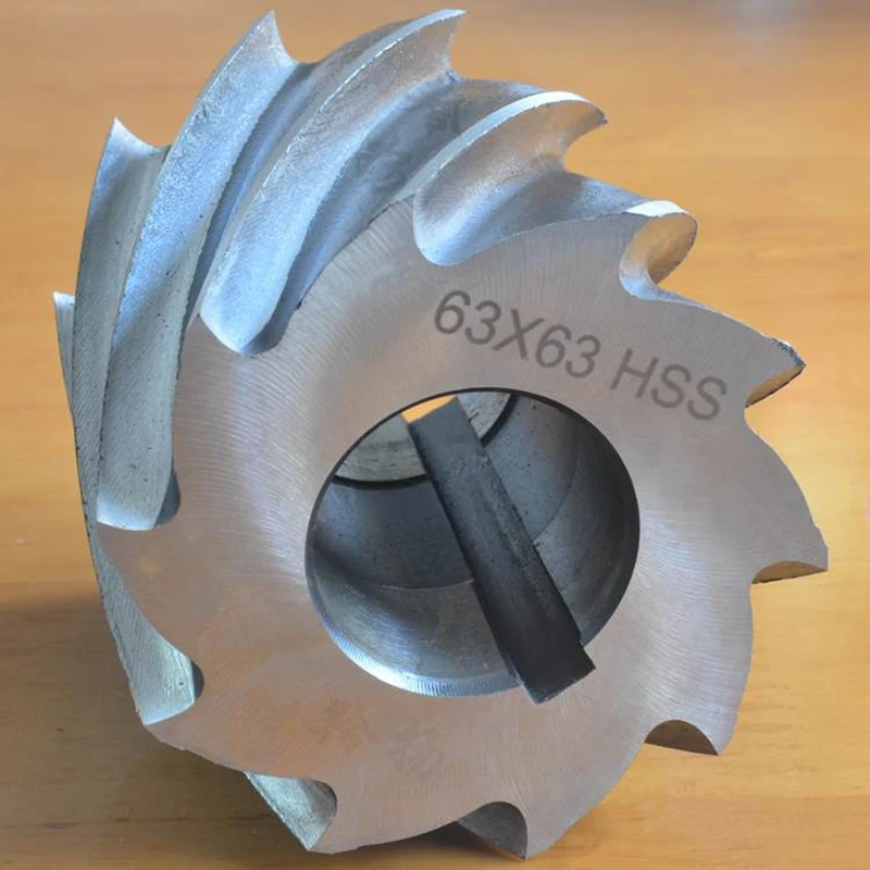 HSS M2 fine teeth cylindrical milling cutter hss spiral plain milling cutter 63mm 80mm