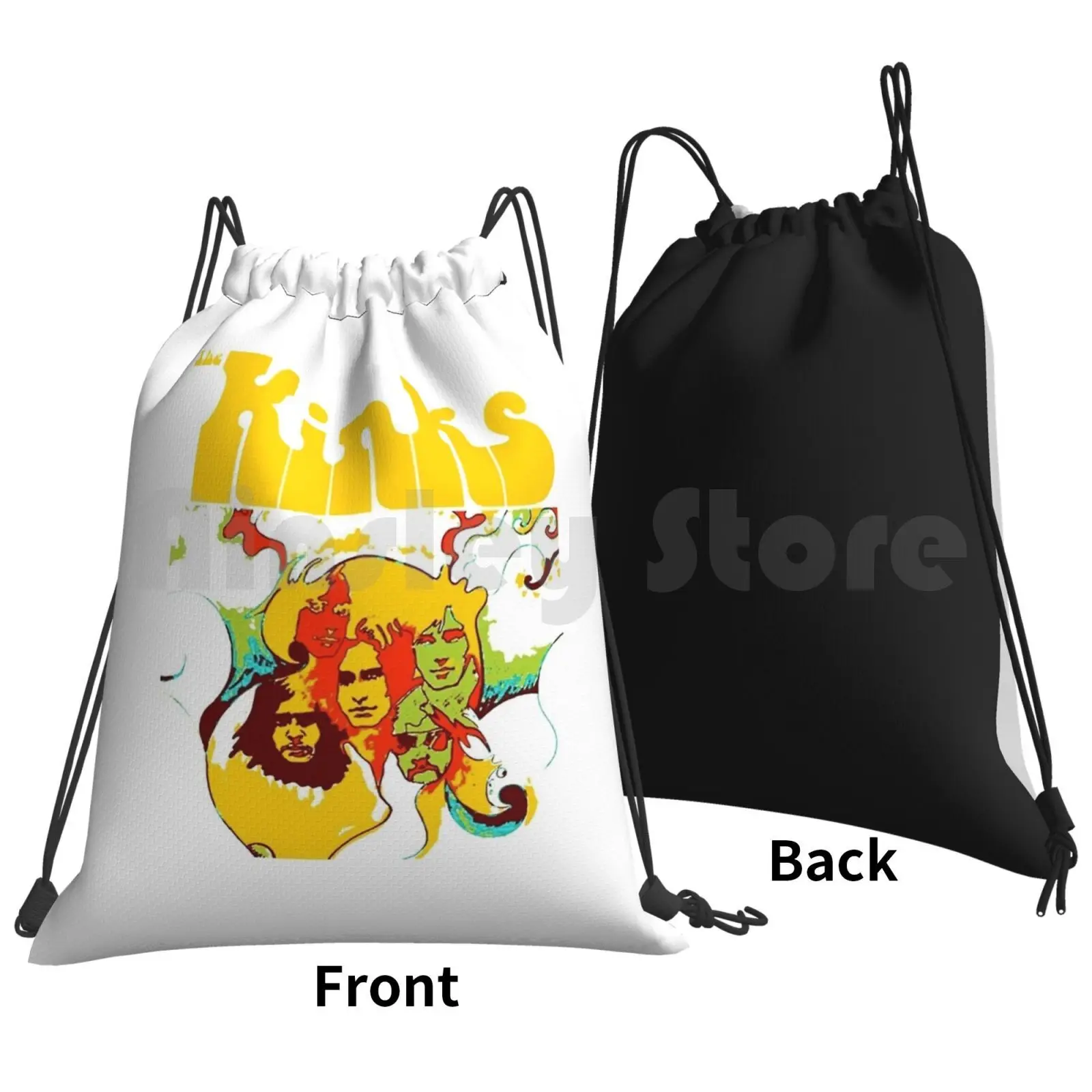 The Kinks Backpack Drawstring Bags Gym Bag Waterproof The Kinks Band Trend Best Selling The Kinks Band Band