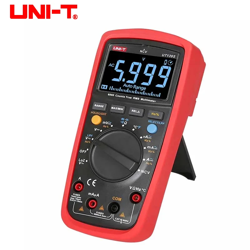 UNI-T ut139e true rms multimeter analog digital ampere meter voltmeter profession ell lpf loz ncv diode elektrischer tester ebtn bildschirm