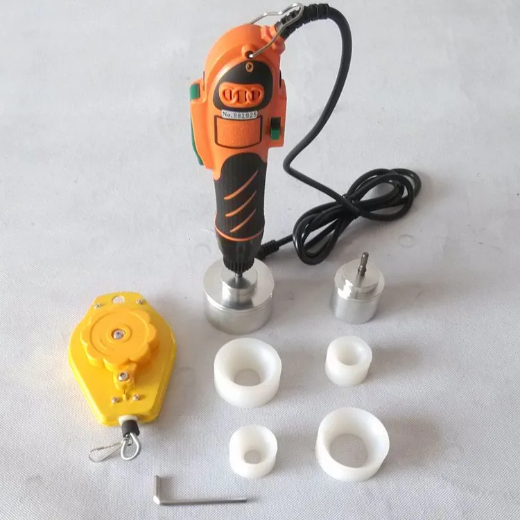 Big Torque handheld plastic bottle capping machine, screw capper for big cap size 10-50MM