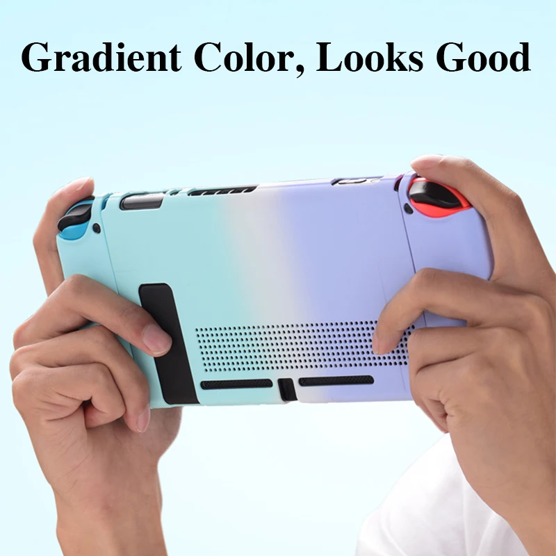 التدرج اللون التبديل قذيفة لينة غطاء صندوق مكافحة سقوط واقية حافظة Joy-Con تحكم الإسكان ل نينتندو التبديل اكسسوارات