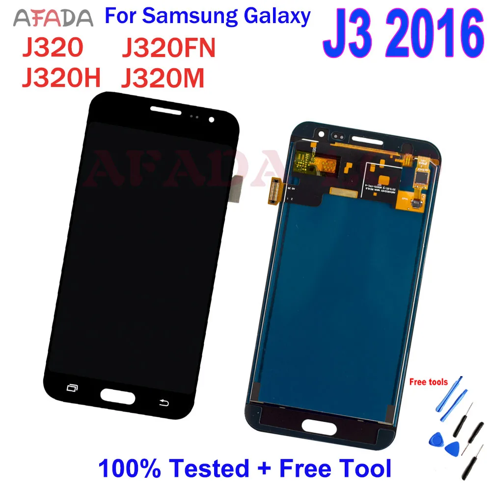 LCD SM-J320FN/F/M/H/DS For Samsung Galaxy J3 2016 J320 J5 2015 J300 LCD Display Touch Screen J320F J320FN J320H J320M J3 LCD