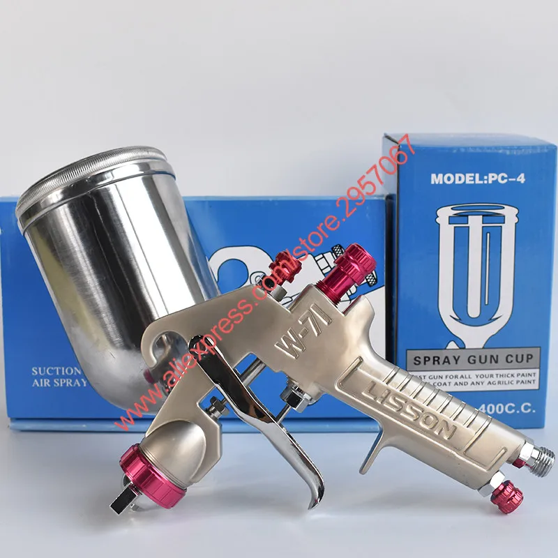 W-71 pressure feed spray gun furniture car spray tool high atomizing topcoat paint spray gun