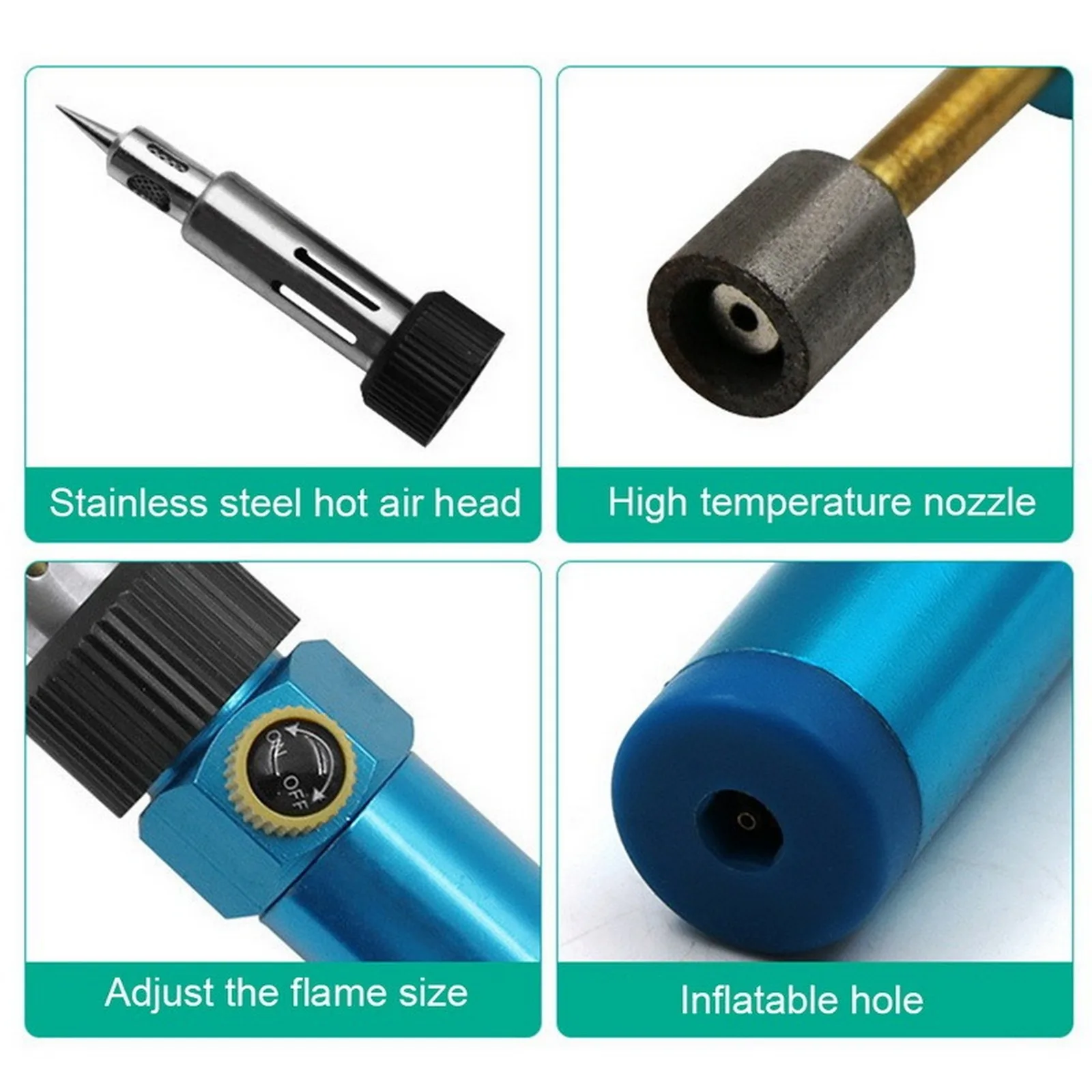 Portable Soldering Iron Kit Burner Blow Torch Gas Soldering Iron Cordless Butane Tip Tool Welding Pen Hand Tools