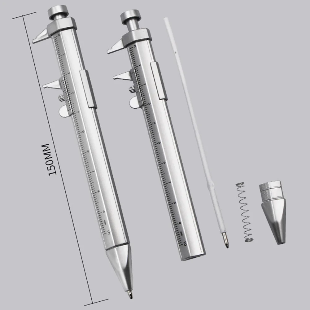 Penna a corsoio penna a sfera con rullo di inchiostro Gel blu nero multifunzione strumenti di marcatura per la misurazione della lavorazione del legno