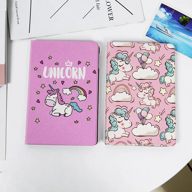 Ipad caso para ipad 10.2 caso bonito dos desenhos animados unicórnio macio silicone funda capa protetora ipad mini 5 pro 2020 caso tablet ar 9.7