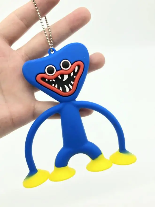 Scary Funny Pendant Keychian Party Favors Decompression Sucker Toy Silicone Stress Relief Sausage Strange Dolls 50pcs/Lot