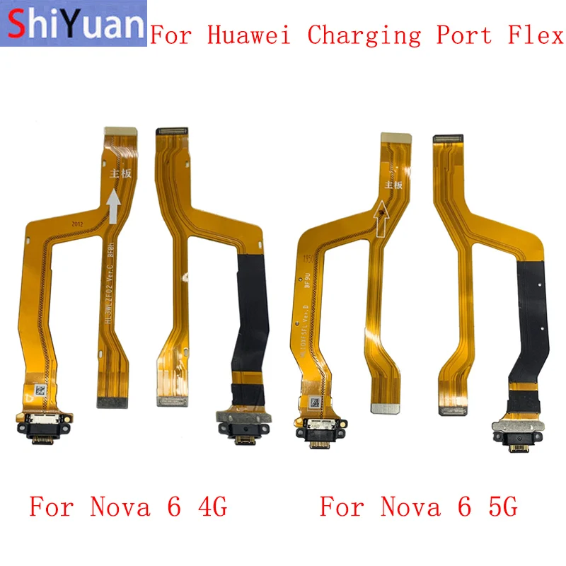 

USB Charger Charging Port Dock Connector Flex Cable For Huawei Nova 6 4G 5G Honor V30 V30Pro Charging Connector Flex