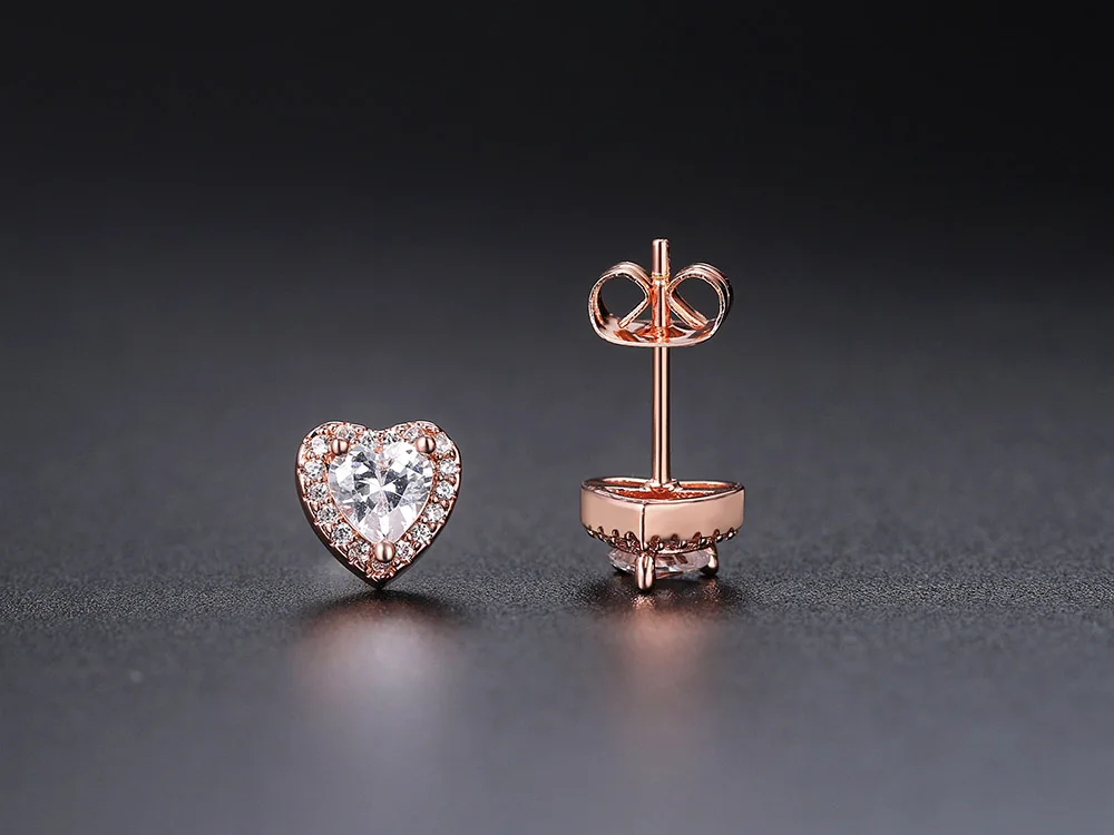 Shiny Ästhetischen Stud Ohrring Für Frauen Neue Jahr Geschenk Piercing Wunderschöne CZ Zirkon frauen Earing Modeschmuck Zubehör E082 – Detail 7