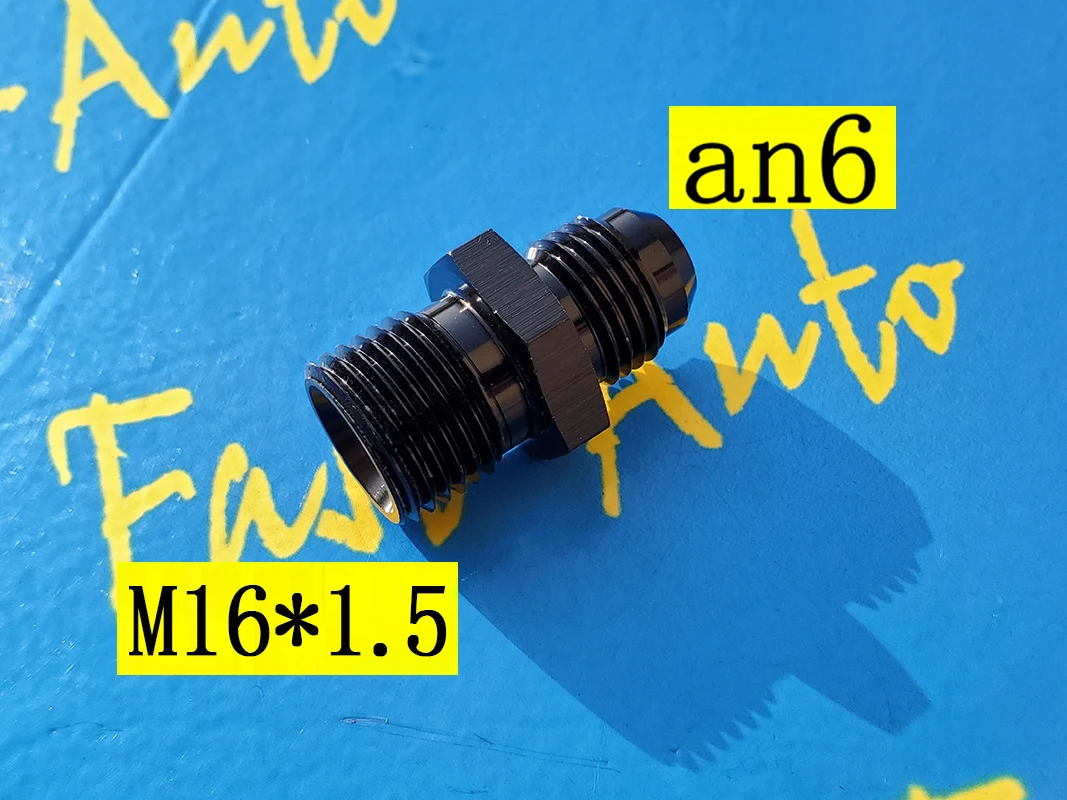 male M16 P1.5 M16*1.5 M16 x 1.5 to 6an an6 an 6 male adaptor adapter Fitting