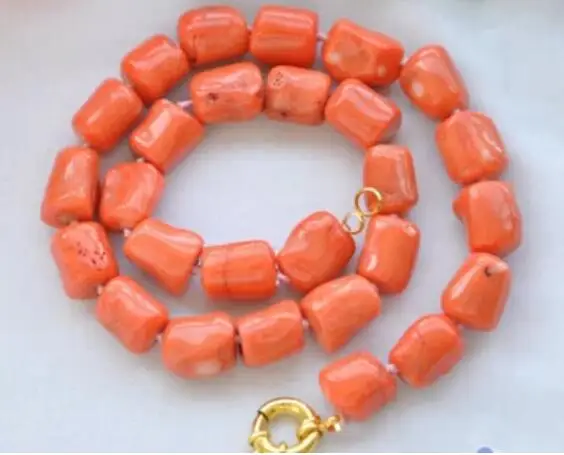 

fine jewelry original baroque cylinder pink coral necklace