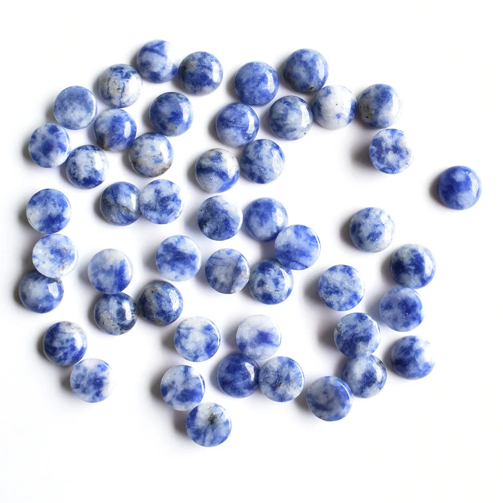 Großhandel 50 Stück/Los, modische, hochwertige, sortierte Naturstein-Cabochon-Perlen für Schmuckzubehör, 8 mm, kostenlos. – Detail 16