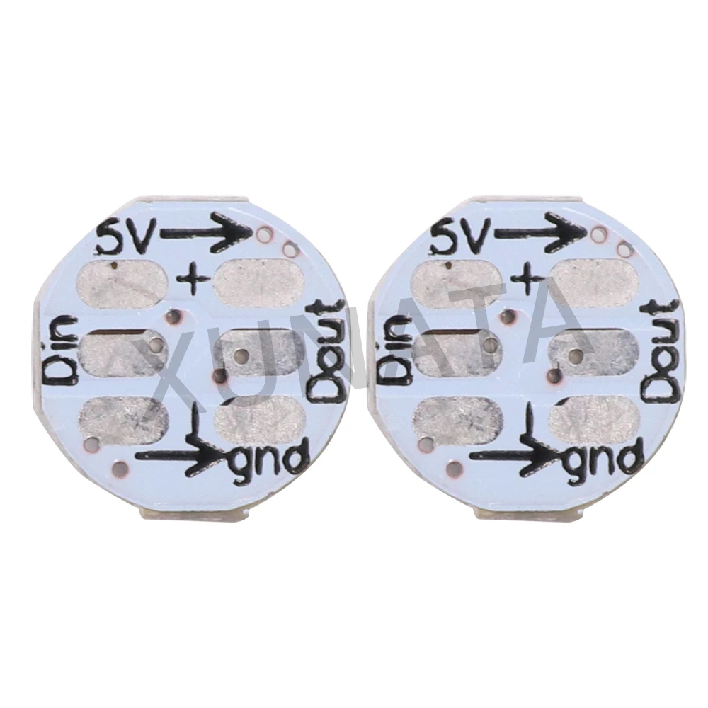 2-1000pcs WS2812B RGB LED Chip 5050SMD Black/White PCB SK6812 Individually Addressable Board Heatsink WS2811 IC Built-in