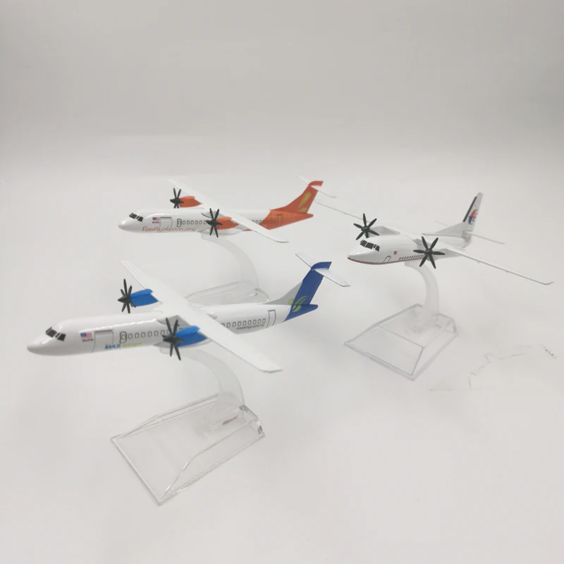 JASON TUTU Plane Model Airplane FK-50 16cm ATR-600 Aircraft Model Diecast Metal Airplanes 1:400 scale Planes