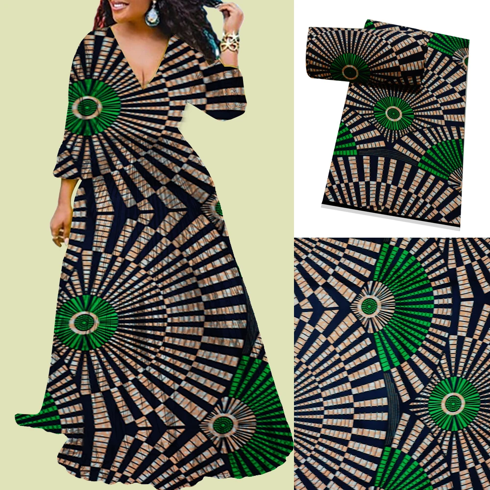 African 100% Polyester Wax Prints Fabric Ankara New Design Wax High Quality African Fabric For Party Dress