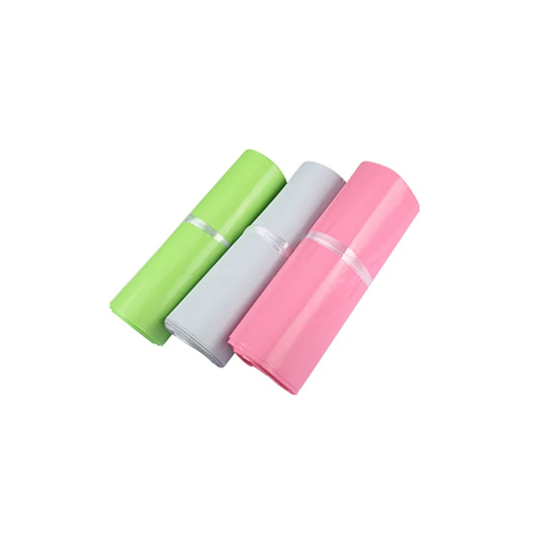 20Pcs Mini Plastic Envelope Small Courier Storage Bag Pink/White/Green Poly Mailer Postal Shipping Mailing Bags Gift Package