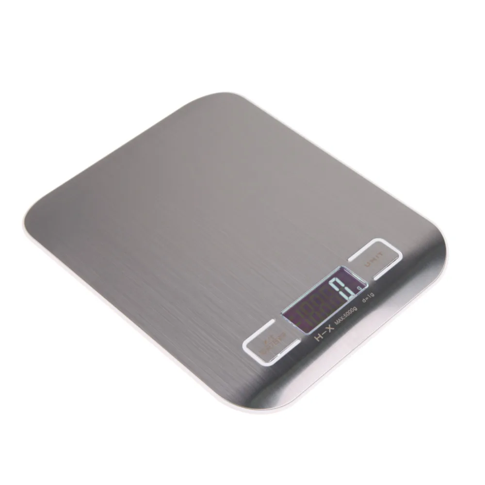 5000g/1g Digital Scale Kitchen Cooking Measure Tools Stainless Steel Electronic Weight LCD Electronic Bench Weight Scale