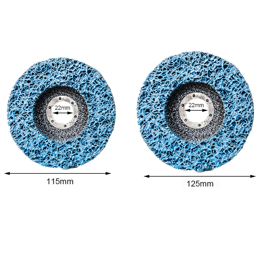 3 Pc 100/115/125mm Poly Strip Disc Abrasive Wheel Paint Rust Remover Clean Grinding Wheels for Motorcycles Durable Angle Grinder