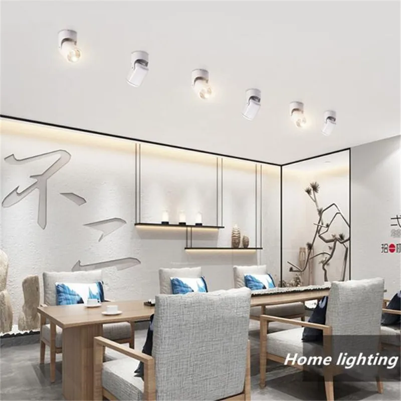 10W 20W Super Lumineux Spot Lumière 180 Résistant Rotation Plafonnier LED Spot Down Light AC85-265V Led Downlights Surface Monté