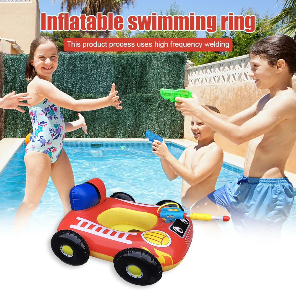 Voiture gonflable avec siège flottant pour bébé, radeau, cercle de natation, pistolet à eau, jouets de plage, pour enfants