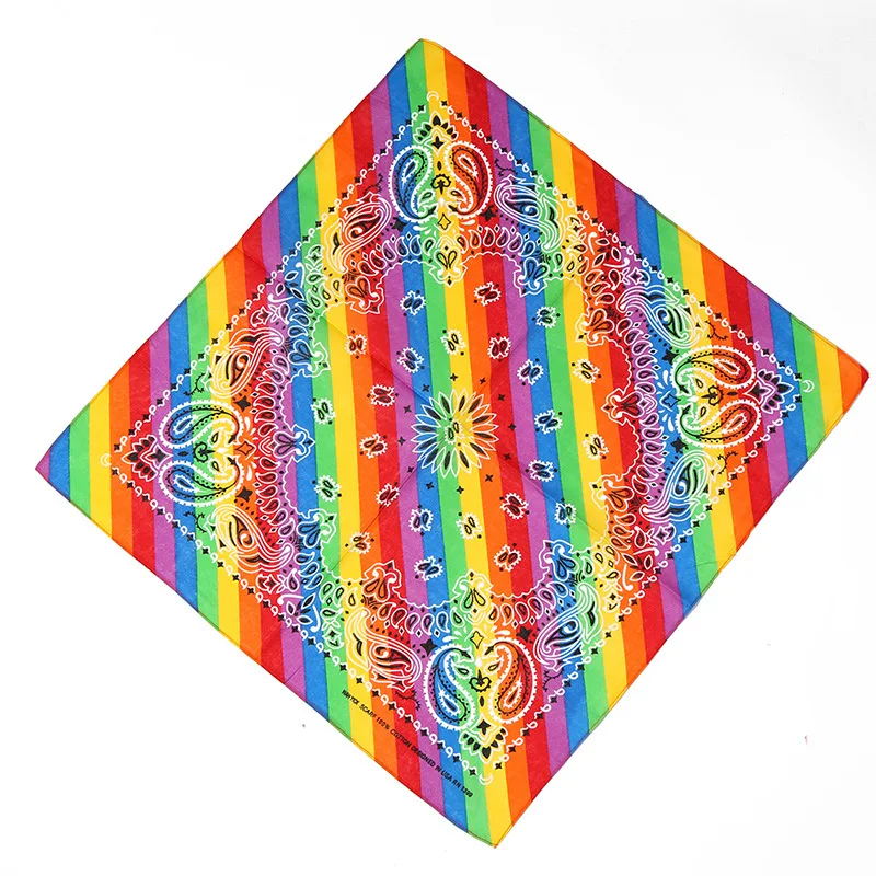 Lgbt unicórnios lgbt seis cores arco-íris turbante transgênero gay lenço quadrado esportes bandana ornamentos lgbt unicórnios lg