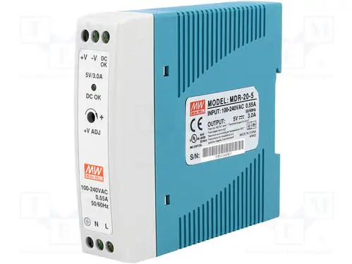 

Switching power supply MDR-20-5 20W | 5V | 85-264VAC/120-370VDC