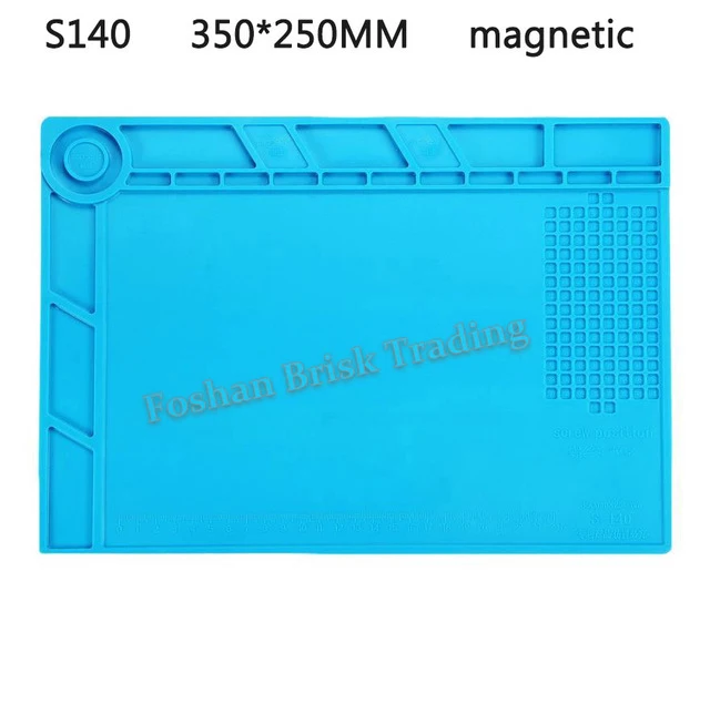 Imagem -06 - Calor Isolamento Trabalhando Esteira Estação de Solda Reparação Almofada Manutenção Silicone Magnético Almofada de Isolamento Térmico S120 S130 S140