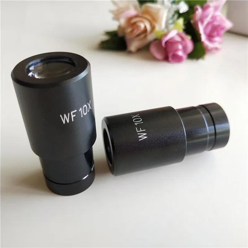WF10X 16 مللي متر زاوية واسعة صغيرة ميكروسكوب بيولوجي عدسة العدسة مع تصاعد حجم 20 مللي متر