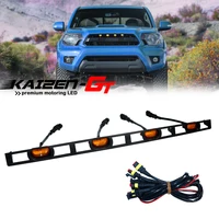 Luz LED ámbar/blanca para rejilla delantera de coche, Kit de arnés de cableado para Toyota Tacoma, parachoques delantero, luces de rejilla del capó, 12V, 2012-2015