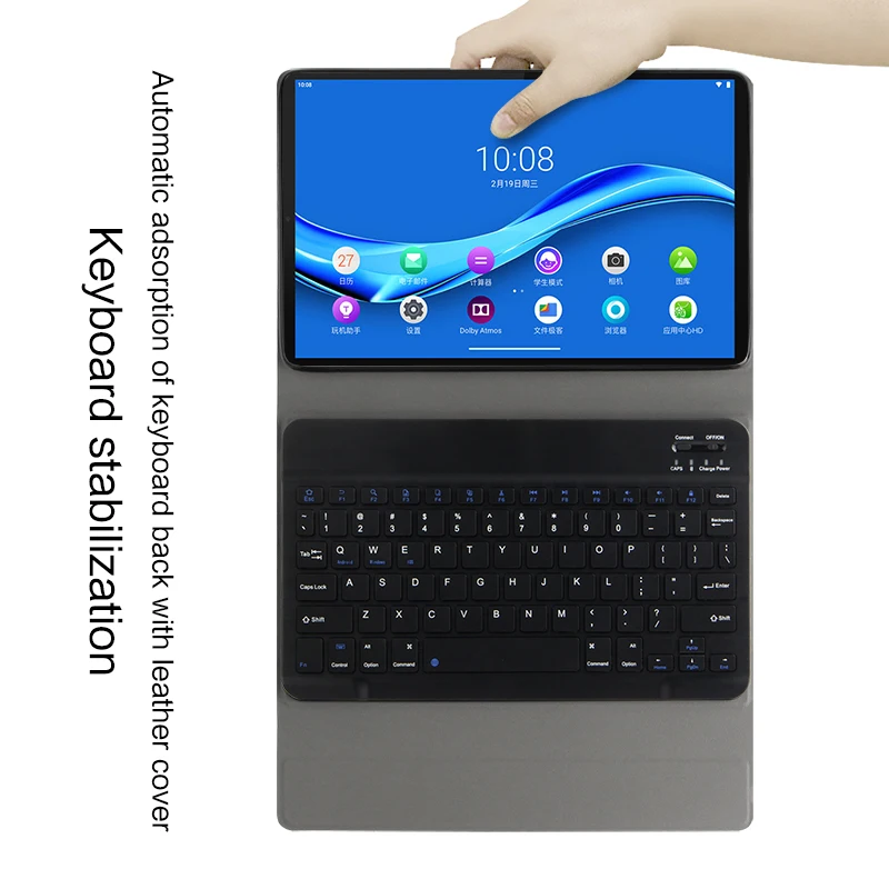 Imagem -04 - Capa para Tablet Lenovo Tab M10 hd 2nd Gen Capa de Teclado Bluetooth Destacável sem Fio de 10.1 Polegadas