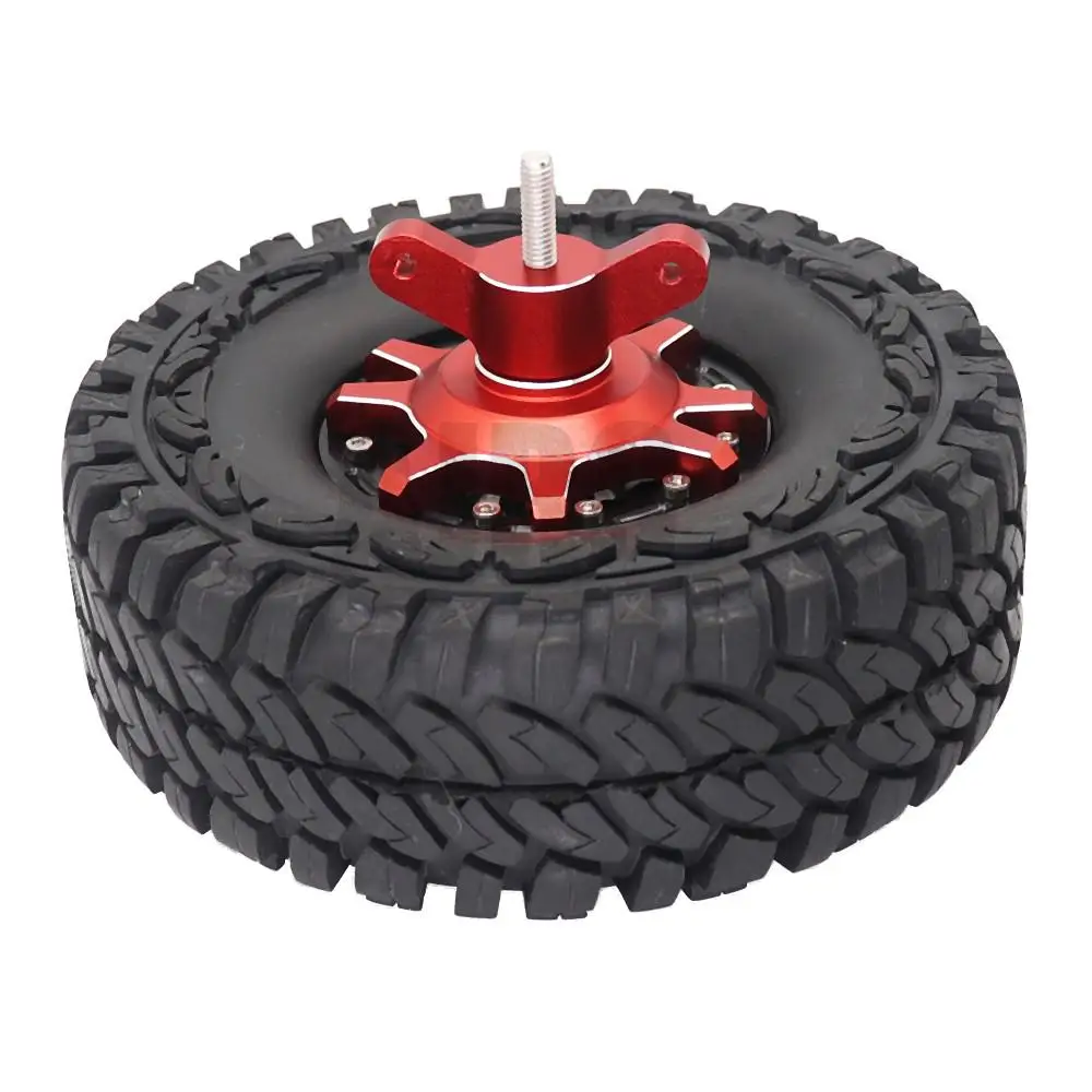 Ajrc Metallic Black/red Tire Assembly/disassembly Aid Tool For 1/10 Rc Crawler Car 1.9 2.2 Inch Beadlock Wheel