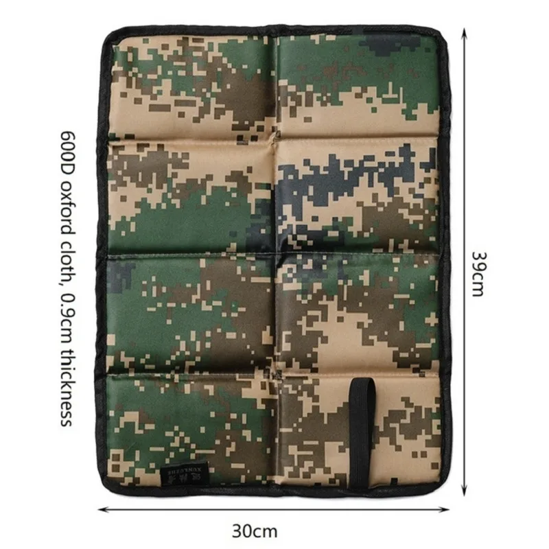 39x30cm Portable Folding Camping Seat Mat Outdoor Waterproof 600D Oxford Cloth Moisture-proof Mattress Beach Hiking Foam Pad