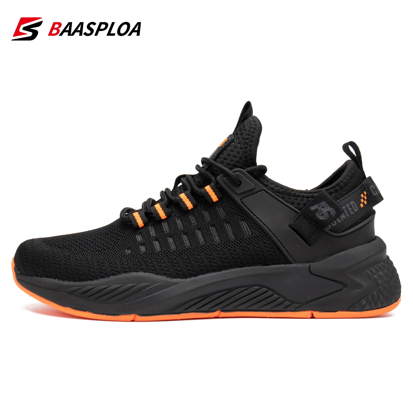 Baasploa 2022 Men Casual Sneaker Shoes Non-Slip Shock Absorption Male Shoes Lightweight Waterproof Man Breathable Casual Shoes