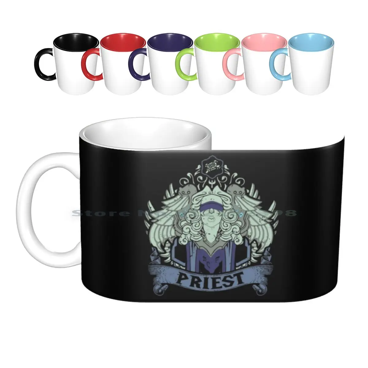 Priest-Elite Edition Ceramic Mugs Coffee Cups Milk Tea Mug World Of World Of Alliance World Of Fangirl Wow World Of Classic