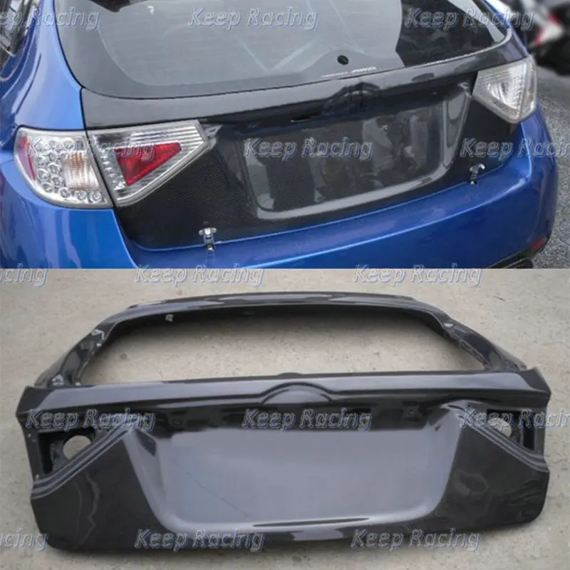 Car Accessories OEM Style Carbon Fiber Trunk Gate For Subaru Impreza GRB Hatchback Glossy Finish Boot Lid Kit Rear Cover Bodykit