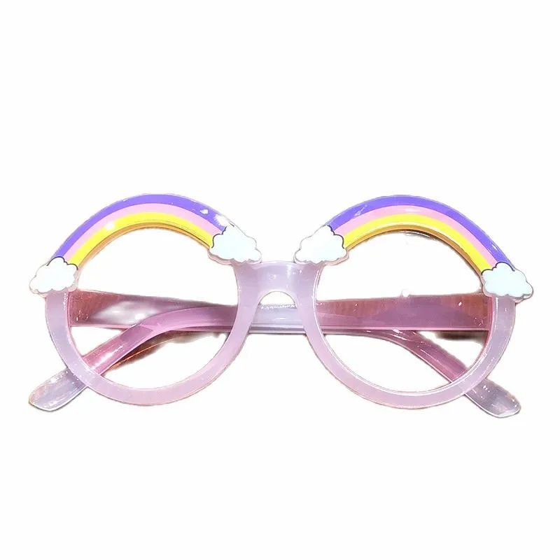 Rainbow Cat Fashion Eyesglasses Baby Cartoon Toys Sunshade Mirror For Boys Girls Children