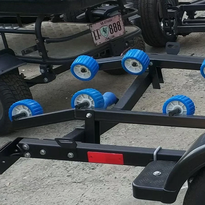 Roller Goyangan TRAILER Perahu EgoTrailer. Kit Lubang 18Mm Bergaris Biru 5 ". Rol Goyangan Lembut