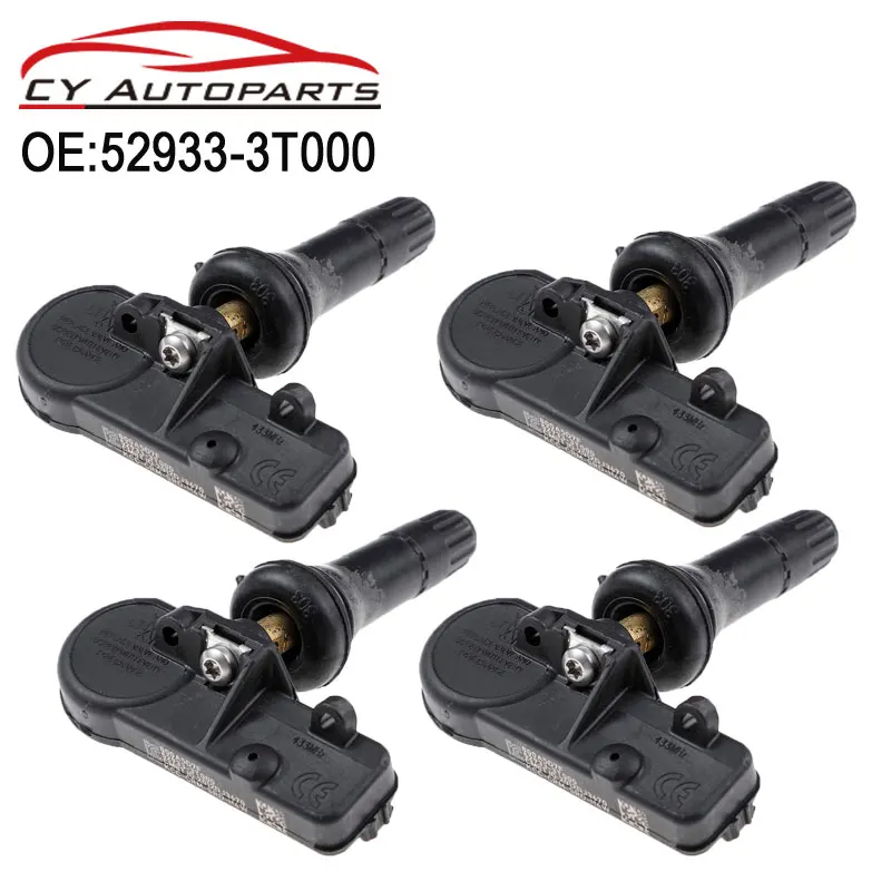 

4PCS New High Quality Tire Pressure Sensor TPMS Sensor For Hyundai KIA 529333T000 52933-3T000 Autoparts