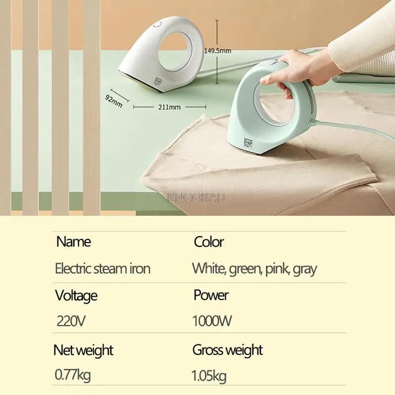 1000W Handheld Elektrische Dampf Eisen Maschine Mini Tragbare Garment Steamer UV Antibakterielle Hängenden Bügeln Für Reise Hause 220V