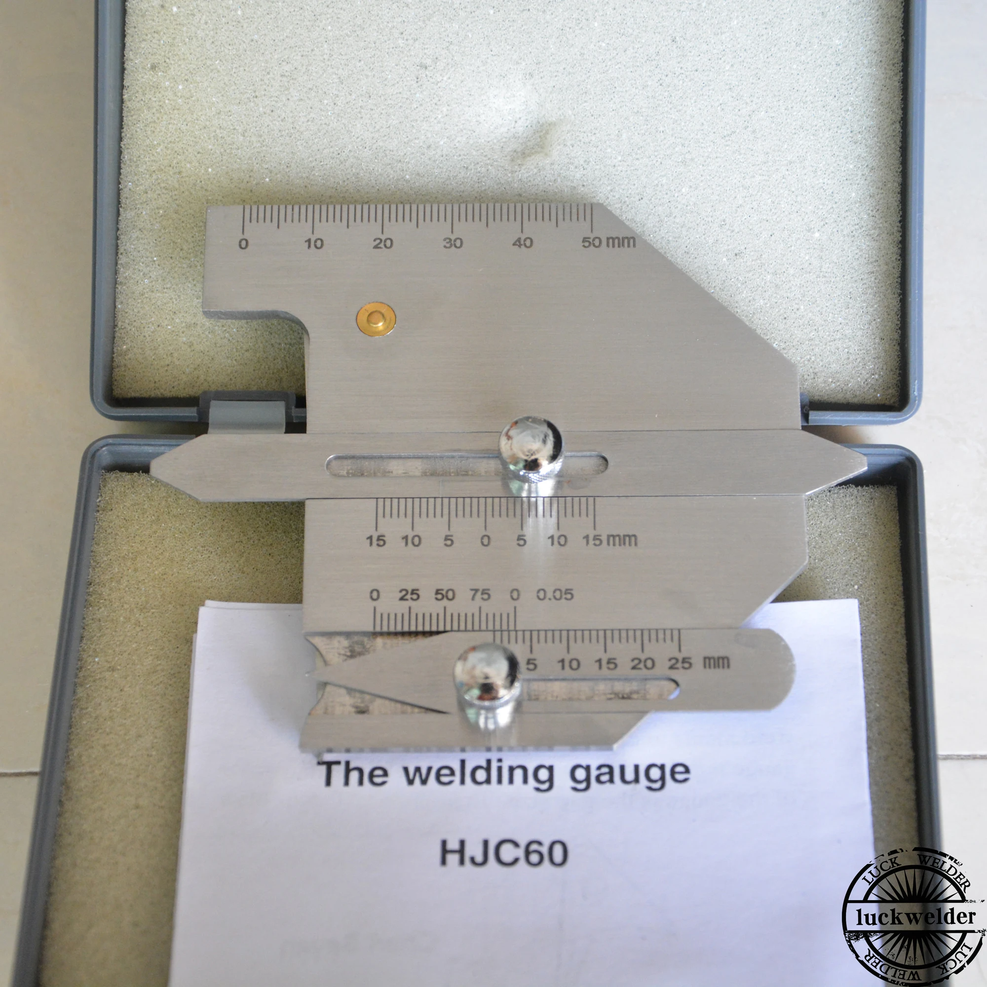 HJC60 Welding Gauge Weld Bead Height Welding Seam Gap Ruler Gage HJC-60