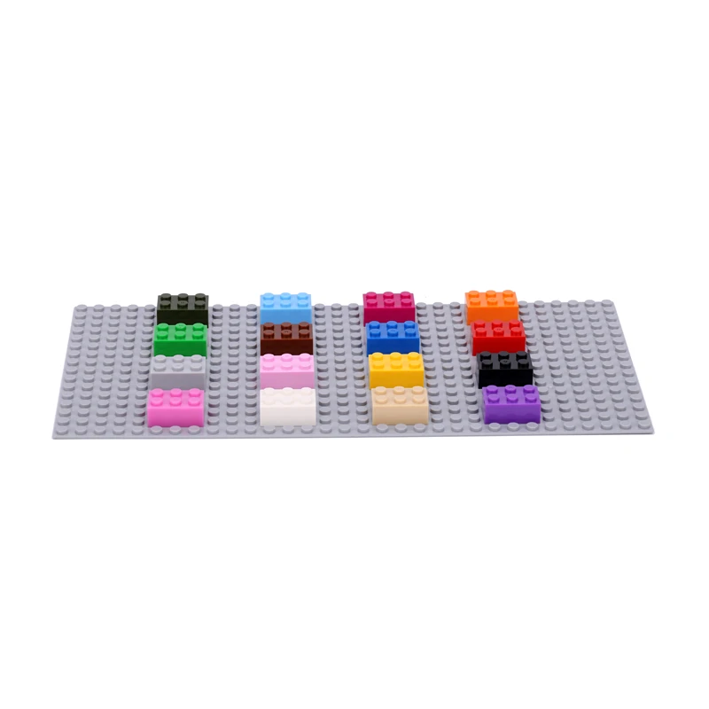 

100pcs/lot Building Blocks Spare Part 2*3 Higher Brick MOC DIY Assemble Toy for Adult Children with Logo