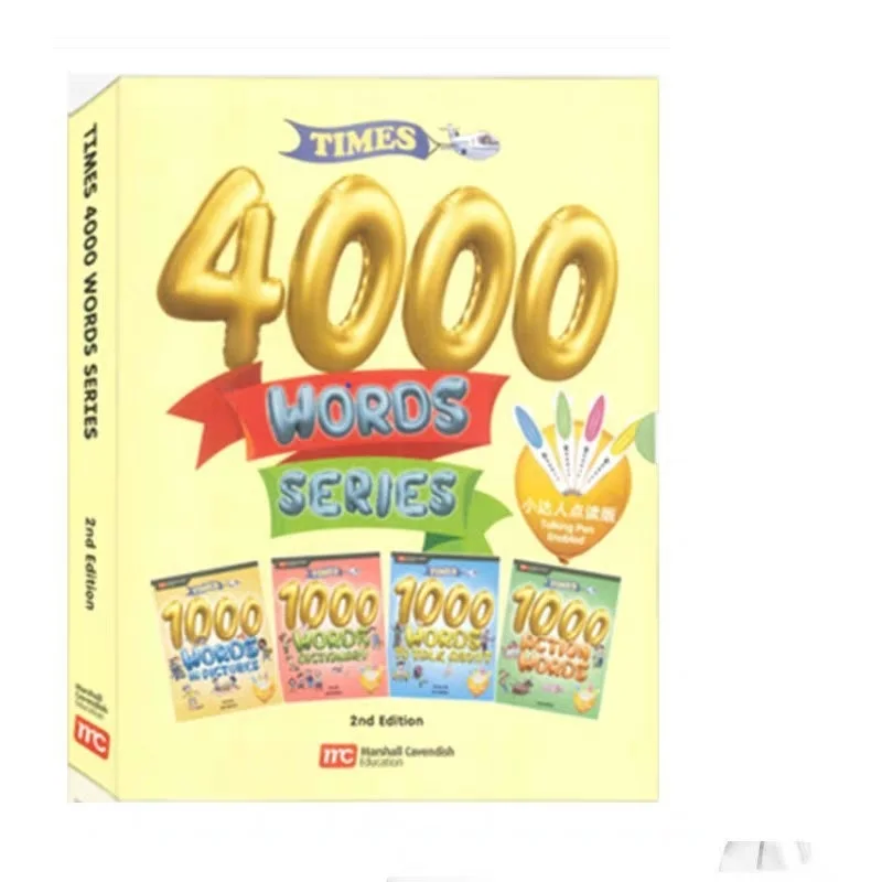 4 books/set  Times 4000 words series English Picture story books to help your child grow as a reader